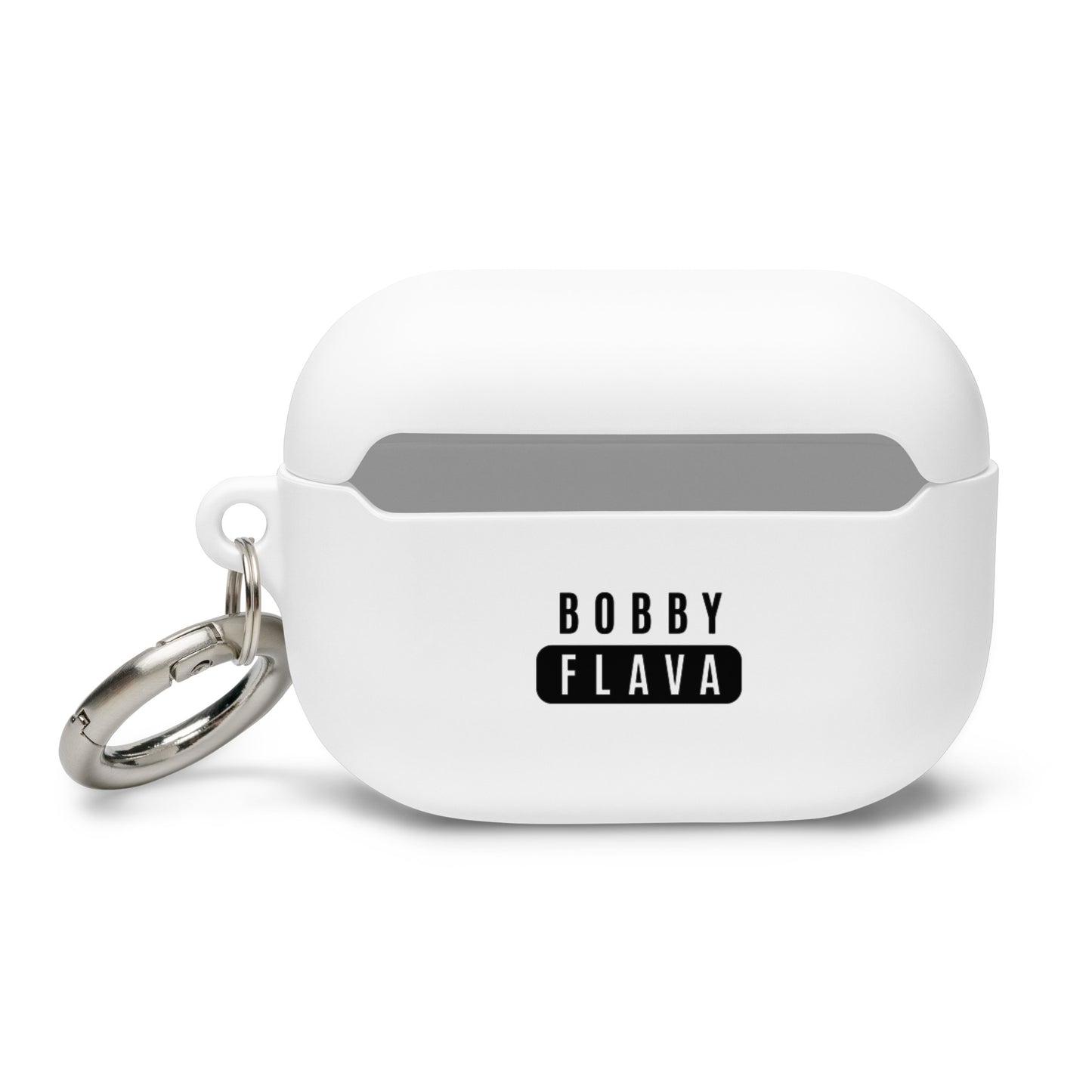 Bobby Flava White Rubber Case for AirPods® &  AirPods Pro®